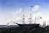 Whaling Bark 'J. D. Thompson' of New Bedford by William Bradford